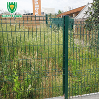 Panneau de clôture de sécurité extérieur en acier inoxydable soudé, incurvé 3D, style ranch, écologique et antirouille, montage facile