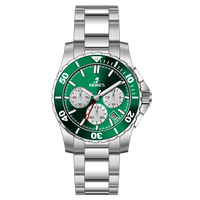 Automatische hochwertige Saphir Edelstahl Chronograph Pilot Automatische Panda Augen Herren Quarzuhr Edelstahl Herren