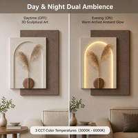 Peinture LED décorative en grès personnalisable pour la vente en gros, idéale pour les murs de fond de canapé à la maison