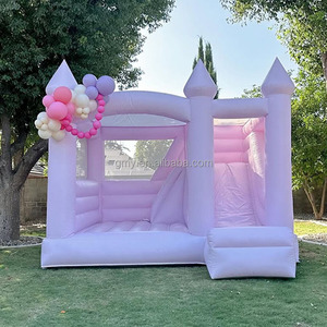 <span class=keywords><strong>Castillo</strong></span> Inflable Blanco Pequeño, Combo de Brincolines con Tobogán para Niños y Adultos - Product Image 2