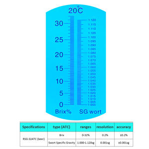 Réfractomètre <span class=keywords><strong>0</strong></span> - 32% <span class=keywords><strong>brix</strong></span> Portable réfractomètre <span class=keywords><strong>brix</strong></span> miel réfractomètre clinique - Product Image 3