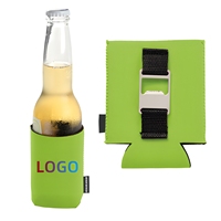 Manchons isothermes pliables en néoprène 3 mm avec logo personnalisé pour canettes ou bouteilles de 330 ml ou 375 ml, avec décapsuleur - OEM/ODM
