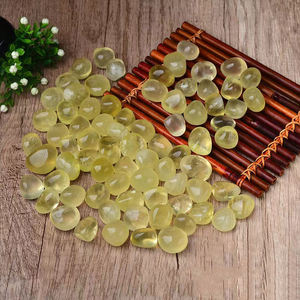 Piedra de cristal de cuarzo natural, piedra curativa, pulido de citrino, piedra caída de cristal - Product Image 2