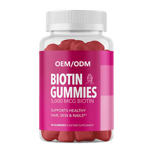 סוכריות גומי ביוטין וויטמינים מרובים של OEMODM תומכות בצמיחת שיער, בריאות העור והציפורניים לבני נוער ומבוגרים, בעלות תקן חלאל. - Product Image 1