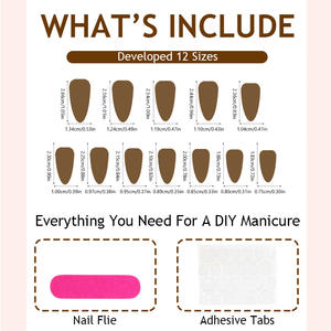 <span class=keywords><strong>Ongles</strong></span> pressés œil de chat rouge cerise très demandés |   24 pièces de <span class=keywords><strong>faux</strong></span> <span class=keywords><strong>ongles</strong></span> en acrylique de style français, forme amande, amovibles, avec <span class=keywords><strong>colle</strong></span> |   Certifié CE - Product Image 4