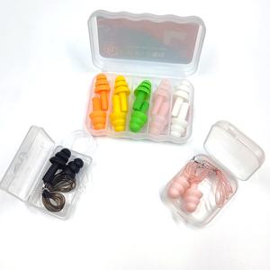 سدادات أذن مقاومة للماء قابلة لإعادة الاستخدام صديقة للجلد للنوم للبيع بالجملة سدادات أذن من السيليكون الناعم لإلغاء الضوضاء للسباحة - Product Image 4