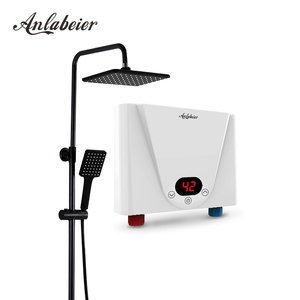 Tankless Instant Hot Water Heater 5500W <b>Wall</b> Mounted Electric Geyser With Cast Aluminum Heater For Home Hotel RV Use - Product Image 1