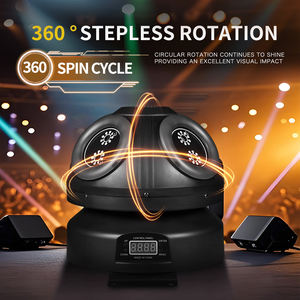 Projecteur <span class=keywords><strong>LED</strong></span> mobile 60W en forme de champignon avec 5 lasers rouges et bleus, projection DMX512, Ra90, en alliage d'aluminium, pour scène professionnelle, DJ, discothèque, fête - Product Image 4