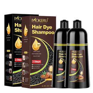 Mokeru Crema Colorante per Capelli al Riso Nero e Olio di Argan - Tinta Permanente <span class=keywords><strong>Senza</strong></span> <span class=keywords><strong>Ammoniaca</strong></span> con Trattamento Nutriente (Nero Naturale) - Product Image 4