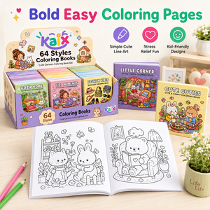 KAIX - Juego de Libros para Colorear Personalizados a Bajo Precio, 64 Estilos, Libros de Dibujo para Niños, para Regalos Promocionales y Suministro al por Menor - Product Image 5