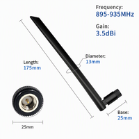 Antenne 915 MHz 3,5 dBi à gain élevé, large bande, omnidirectionnelle externe - Connecteur J mâle vertical pour passerelle LoRaWAN IoT et appareil intelligent