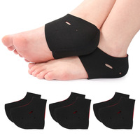Semelles orthopédiques en EVA pour chaussures, amorti intérieur, anti-dérapantes, avec trous, couvre-talons, chaudes, noires et rouges, 2 paires, toutes saisons