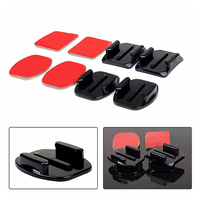 Support adhésif pour caméra d'action, base de montage incurvée/plane, pour GoPro Hero DJI Osmo Insta360, accessoire pour casque, ski, surf