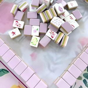 Juego de Fichas de Mahjong Americanas de Acrílico Personalizado de Lujo, 160 Piezas, Color Morado Claro, Apto para Adultos, un Regalo Personalizado, Fichas de Mahjong Taylor - Product Image 3
