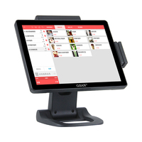 Sistema POS con Panel Táctil Plano de 15 Pulgadas, Multipunto, Directo de Fábrica, Caja Registradora de Escritorio para Tiendas Minoristas