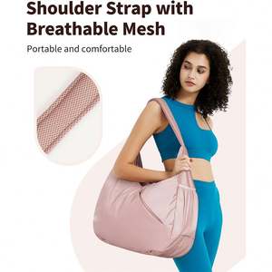 Bolsa Deportiva para Mujer, con Compartimento Oculto para Esterilla de Yoga, Compartimento para Zapatos, Bolsa de Nylon - Product Image 6