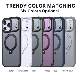 Funda Protectora Magnética <span class=keywords><strong>de</strong></span> Lujo con Rotación <span class=keywords><strong>de</strong></span> 360 Grados y Cristal para iPhone 17 18 Pro Max 17e, Nuevo Lanzamiento - Product Image 5