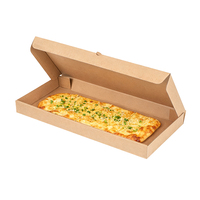 Großhandel: Rechteckiger, Schwarzer, Unbedruckter Pizzakarton aus Lebensmittelechter Wellpappe für Pizza und Fladenbrot