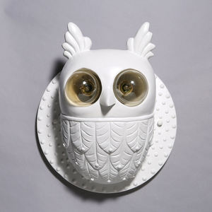 Lampe murale LED créative hibou avec lueur blanche chaude pour chambre d'enfants pépinière porche décor atmosphère éclairage - Product Image 2