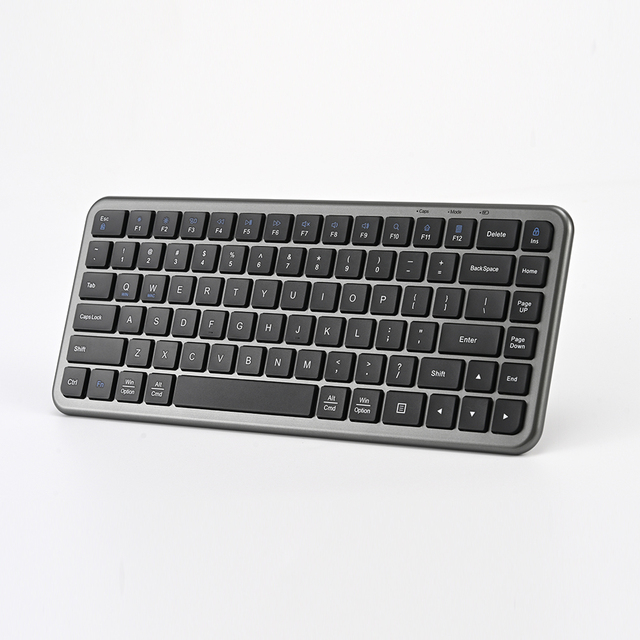 Portable Slim 2.4G Wireless Keyboard Silent Typing  Mini Keyboard One Click Switch Between Windows &  OS Systems