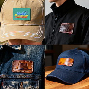 Patch en <span class=keywords><strong>cuir</strong></span> personnalisé pour la <span class=keywords><strong>réparation</strong></span> de tissus, chapeau de papa, cadeau pour la fête des pères, patch en similicuir gravable au laser - Product Image 5