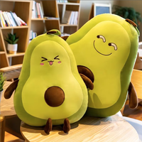 Origineel schattig comfortabel avocado knuffelfiguur voor kinderen en volwassenen, extra zacht gigantisch gevuld fruitkussen speelgoed voor woondecoratie