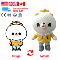 Peluche en tissu cristal ultra douce pour bébé, jouet d'apprentissage, dragon rouge et noir personnalisé