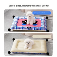 Coussins pour chiens et chats, tapis de couchage respirant et rafraîchissant pour chiens de taille moyenne à petite, imperméable, double face, motif dessin animé, printemps-été
