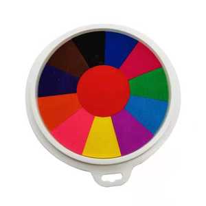 ชุดสีเพ้นท์นิ้วมือแบบล้างออกได้ DIY พร้อมแผ่นหมึกสำหรับงานศิลปะ ของเล่นประดิษฐ์เพื่อการศึกษา ชุดของเล่นวาดภาพในกล่อง - Product Image 3