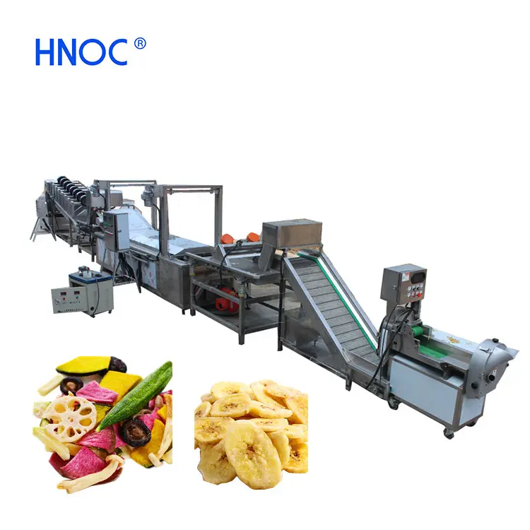 Pequeña Manzana chips máquina de fabricación de chips de plátano de la línea de producción