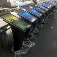 Stand au sol auto-service 22 pouces android intelligent écran tactile numérique interactif kiosque moniteur écran avec caméra
