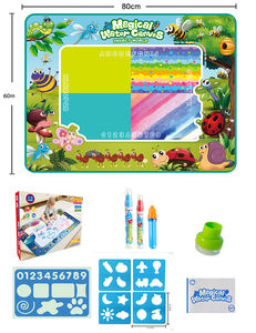 Educatief groot water-schrijfkleed voor kinderen, 150*100 cm, doek tekenkleed voor schilderen met magische stiften, in doos verpakt - Product Image 3