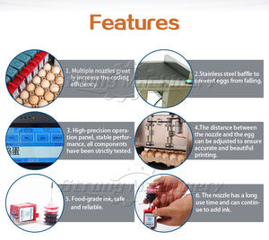 Machine d'impression à jet d'encre machine d'impression de marquage d'oeuf estampage de date d'oeuf - Product Image 4