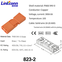 Connecteur de borne à déconnexion rapide Connecteur de fil enfichable 2 broches certifié CE 823-2 Câble Power Connect Accessoires électriques