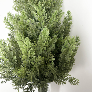 31.5inch nhân tạo tuyết tùng cây cảnh với mặt đất Spike UV kháng thường Xanh sống động như thật nhân tạo Bush Faux cây bách - Product Image 4