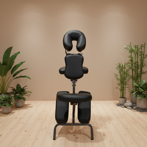 工場直販人間工学に基づいた折りたたみマッサージチェア-ポータブルメタルフレーム高密度スポンジ（美容サロン向け） - Product Image 6