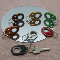 Wsnbwye Fidget Porte-clés Bearingfidget Spinner Porte-clés Fidget Anneau Jouet Cadeau DIY LED Anime Lightning Spinner Porte-clés