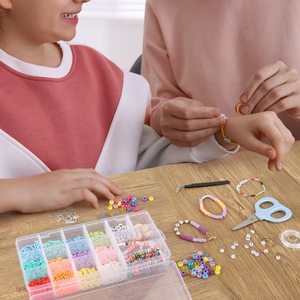 4 cái 18 lưới hộp đồ trang sức thủ công <span class=keywords><strong>DIY</strong></span> Bead bộ phận nhỏ hộp lưu trữ & Thùng nhựa hộp lưu trữ với có thể điều chỉnh ngăn - Product Image 5