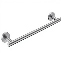 Barre porte-serviettes murale classique en nickel brossé SUS304, simple couche, 24 pouces, pour salle de bain et toilettes – Offre Spéciale