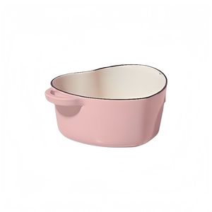 <span class=keywords><strong>Cocotte</strong></span> <span class=keywords><strong>en</strong></span> <span class=keywords><strong>fonte</strong></span> émaillée <span class=keywords><strong>en</strong></span> forme de cœur avec couvercle et doubles poignées pour mijoter, braiser et cuire au gaz ou sur cuisinières vitrocéramiques - Product Image 2