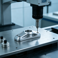 Butée de direction PWC en aluminium usiné CNC de qualité supérieure, usinée par électroérosion à fil, anodisée argent, haute qualité, réglable