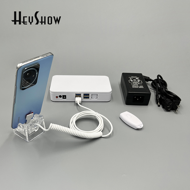 Mobiele Telefoon Anti Diefstal Display Alarm Mobiele Telefoon Stand Retail Store Holder Micro Interface