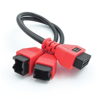1 año de garantía Cable de extensión OBD2 macho a hembra de 12 + 8 pines para herramienta de diagnóstico de coche Cable de programa de lector de código