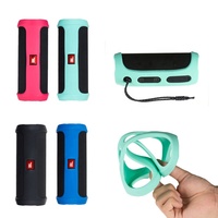 Étui en silicone portable pour haut-parleurs JBL Flip 4 BT étui de voyage de protection pochette de rangement en Gel de silice souple étui Audio