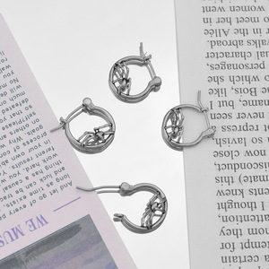 Pendientes de Moda con Diseño de <span class=keywords><strong>Araña</strong></span> para <span class=keywords><strong>Hombre</strong></span> y Mujer, Alta Calidad, Estilo Punk, Acero Inoxidable 316, <span class=keywords><strong>No</strong></span> se Desvanecen, 6442 - Product Image 5