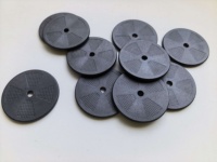 Étiquette RFID industrielle, transpondeur disque porteur de données, étiquette RFID passive pour la suivi automatisé, l'identification des pièces et la logistique