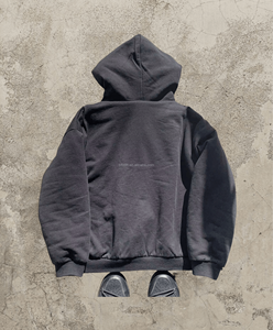 Sudaderas con cremallera personalizadas 500 GSM para hombre Boxy Zip Up Reversible Heavy Weight Oversized Cotton Fleece Fur Zipper Hoodie para hombres - Product Image 5