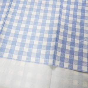 Serviettes jetables à motif bleu vichy pour la décoration de table de <span class=keywords><strong>mariage</strong></span> champêtre - Product Image 4