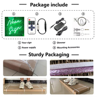 Enseigne néon LED personnalisée avec logo et lettres, idéale pour mariage, fête, maison, chambre, bar, boutique, décoration murale, alimentée par USB ou piles, étanche
