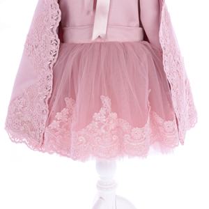 Vente en gros personnalisé Robe de luxe moderne pour fête d'anniversaire printemps en mousseline de soie avec dentelle pour bébés filles - Product Image 6